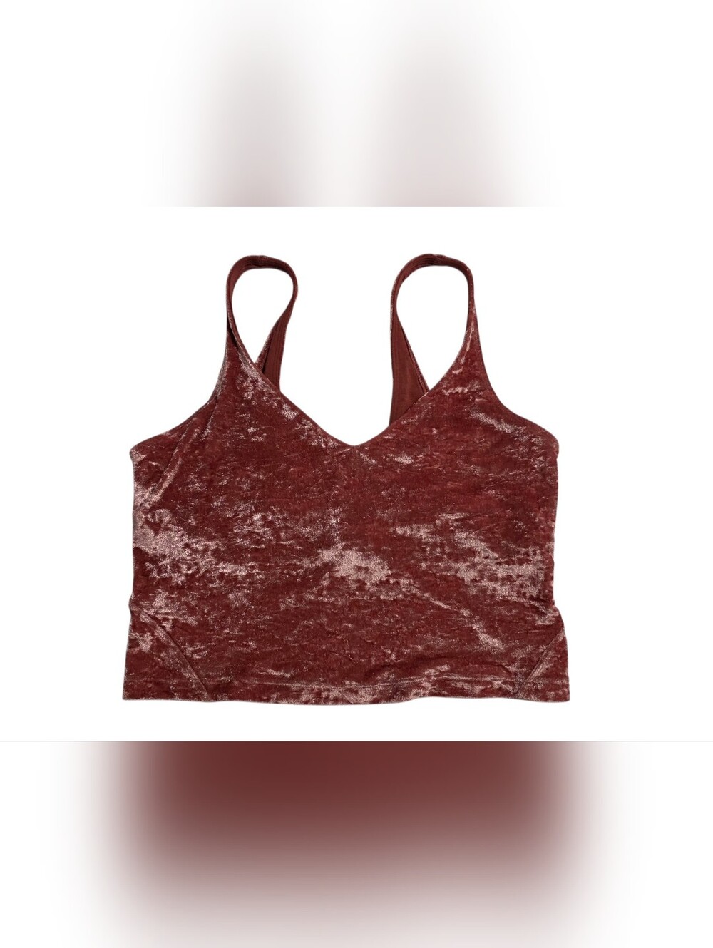 Lululemon Align Tank Cropped Crushed Velvet Size 8